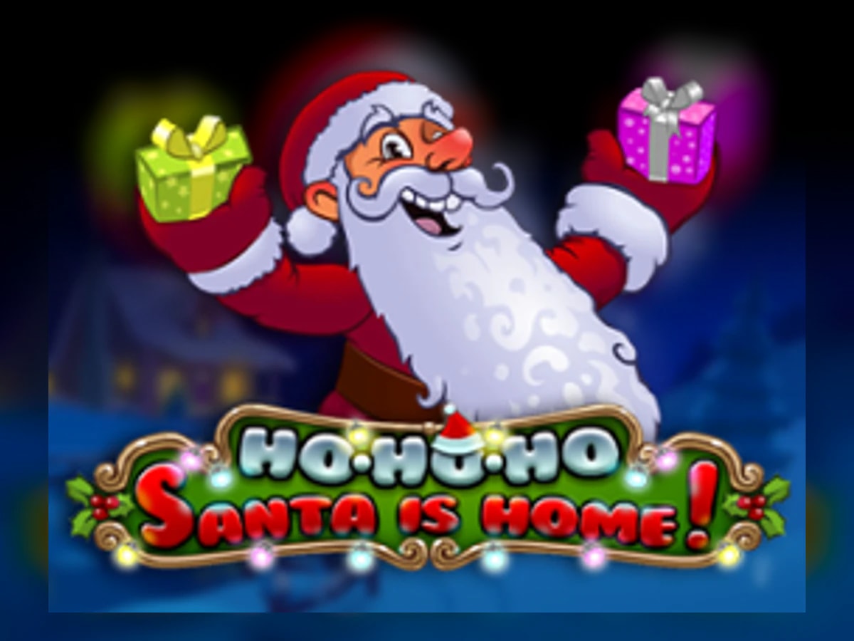 Ho-ho-ho Santa is Home slot game artwork