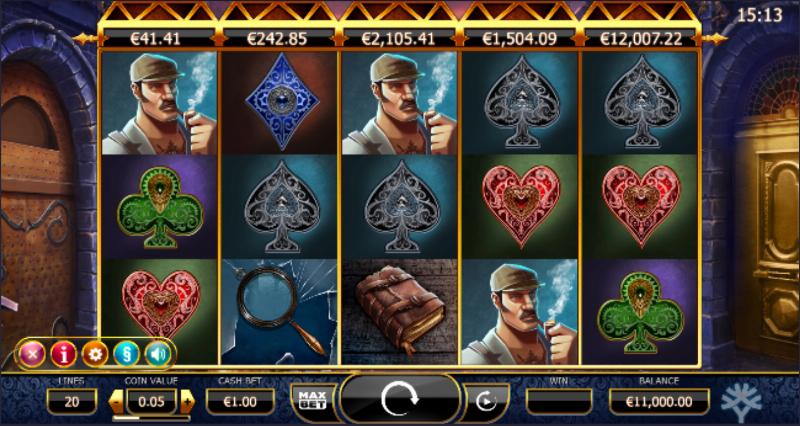 Holmes And The Stolen Stones slot game artwork