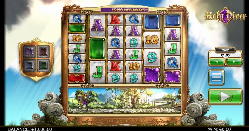 Holy Diver Megaways slot game artwork
