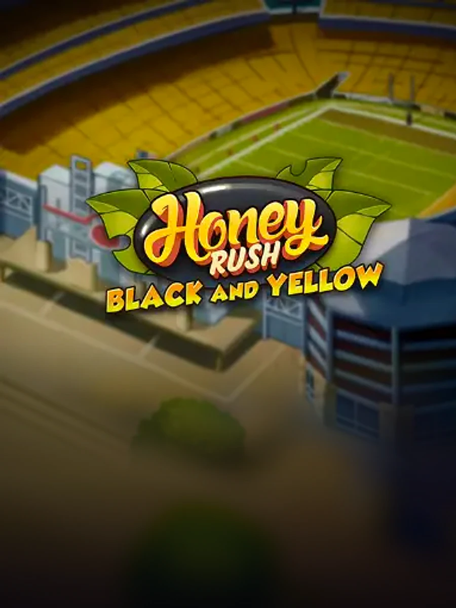 Honey Rush Black And Yellow slot game artwork