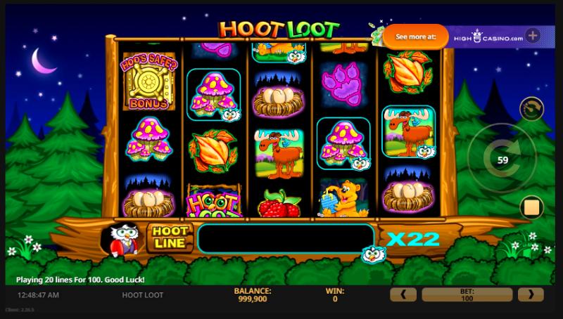 Hoot Loot slot game artwork