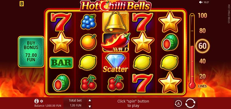 Hot Chilli Bells slot game artwork