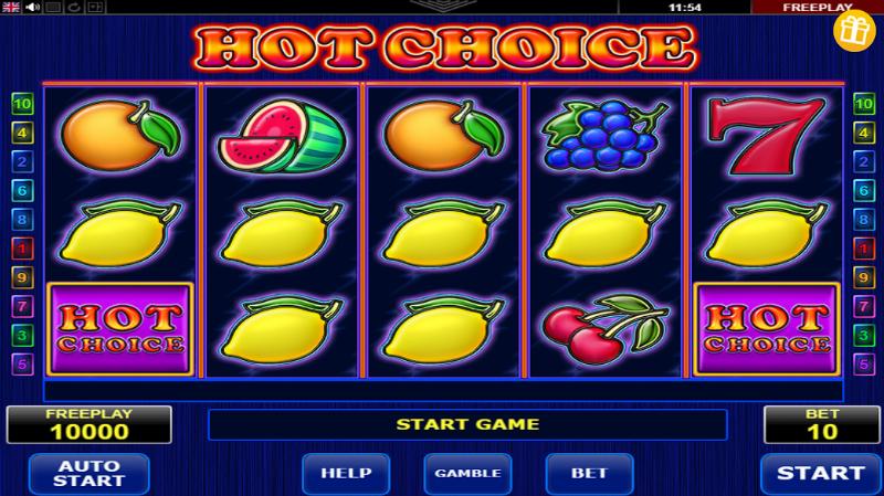 Hot Choice slot game artwork