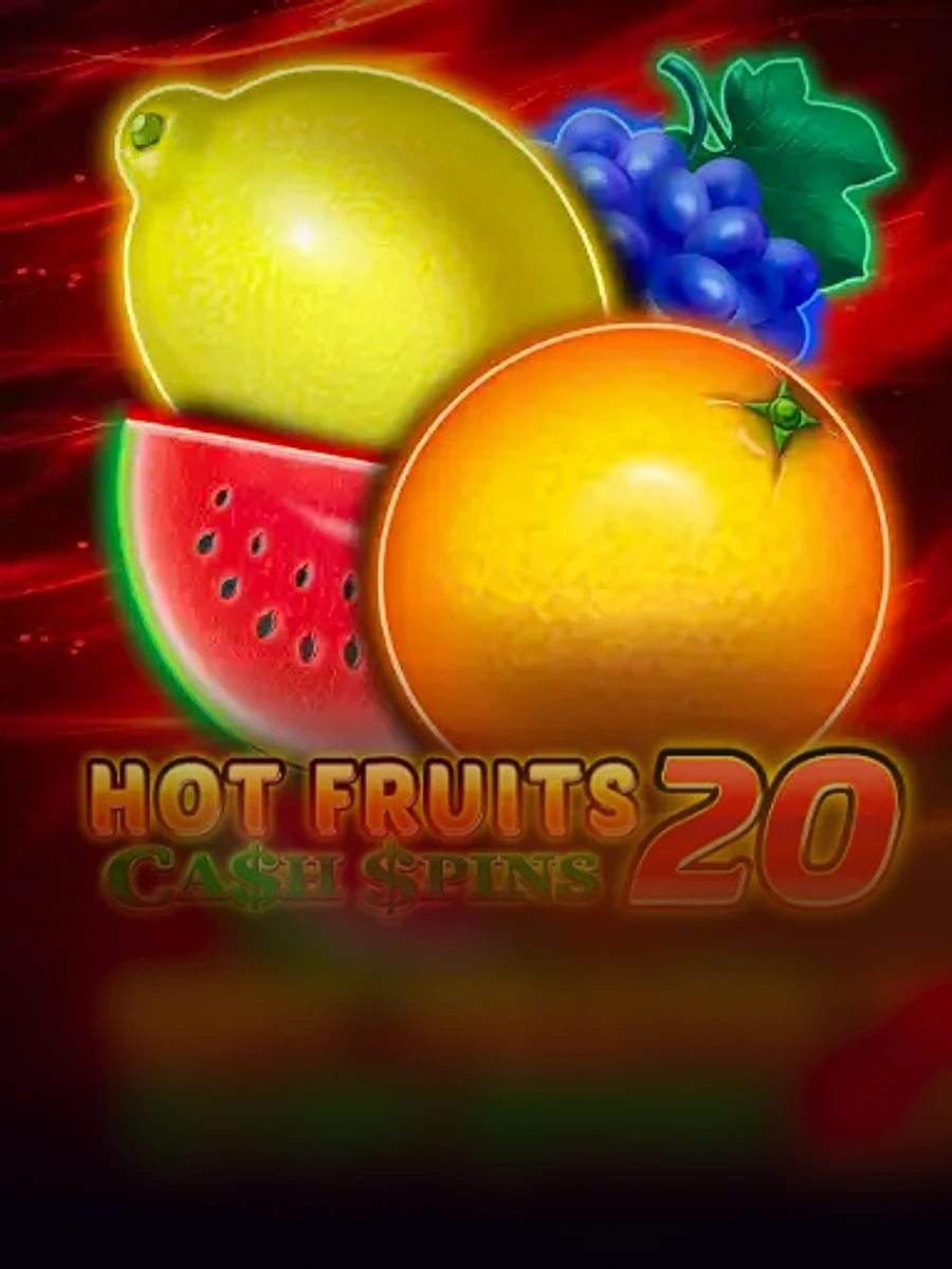Hot Fruits 20 Cash Spins slot game artwork