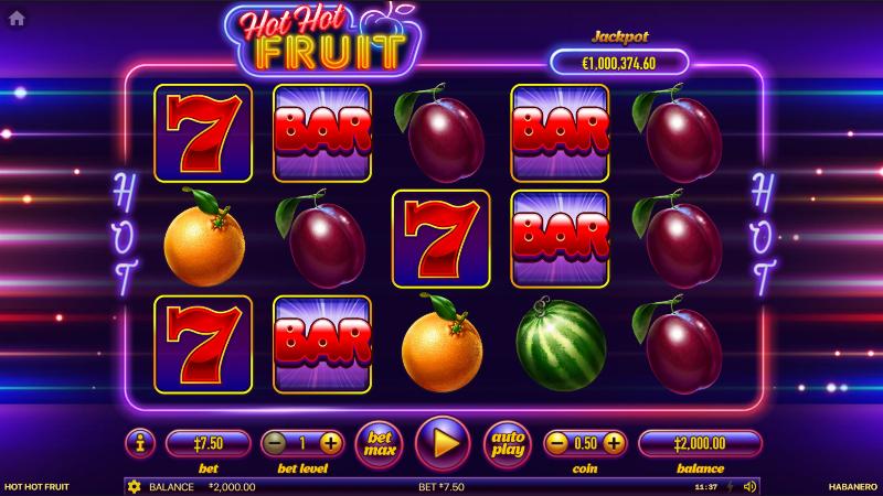 Hot Hot Fruit slot game artwork