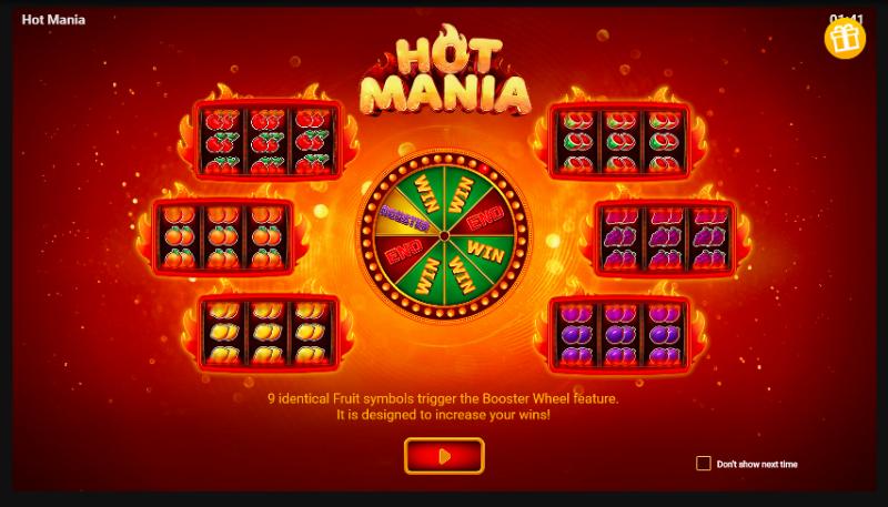 Hot Mania slot game artwork