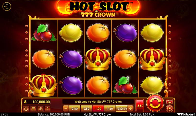 Hot Slot: 777 Crown slot game artwork