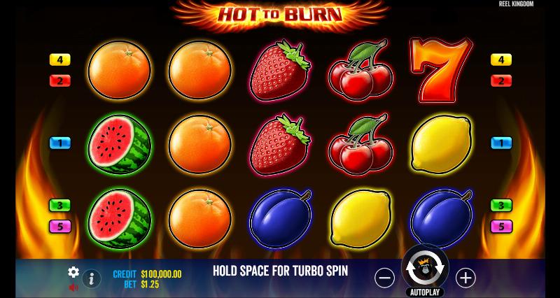 Hot To Burn slot game artwork