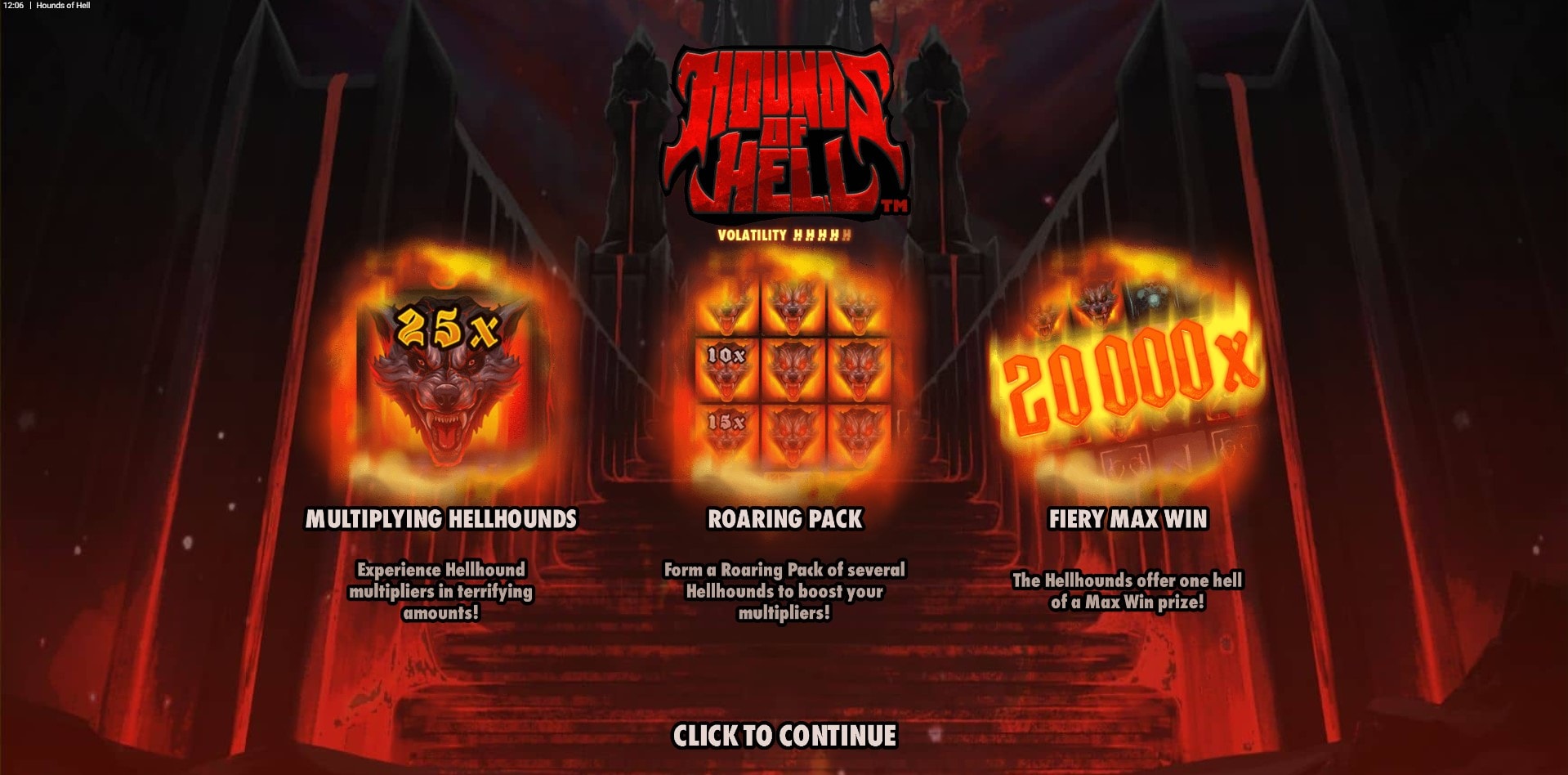 Hounds Of Hell slot game artwork