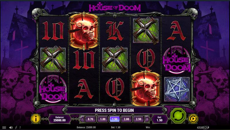 House Of Doom slot game artwork