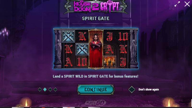 House Of Doom 2 The Crypt slot game artwork