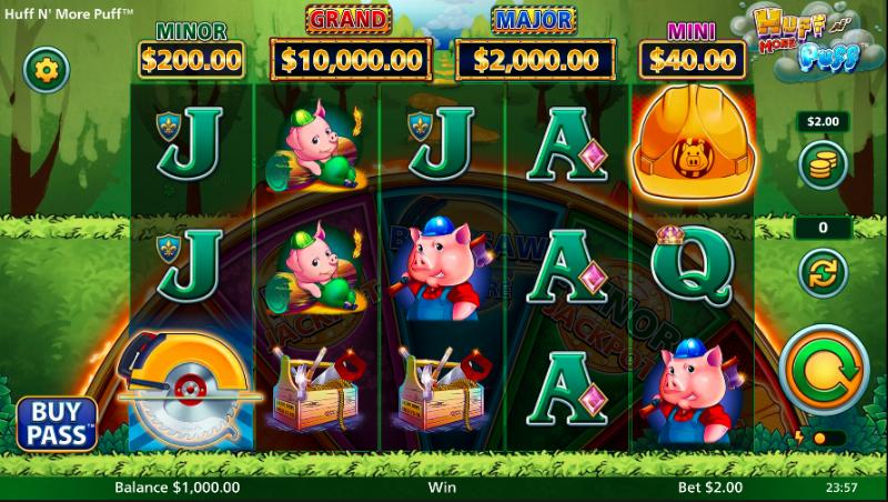 Huff ‘N’ Puff slot game artwork