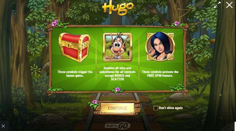 Hugo slot game artwork