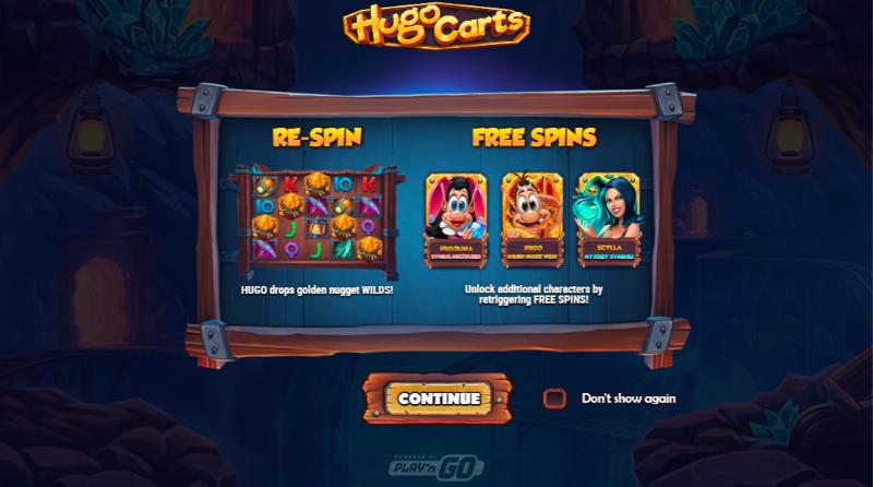 Hugo Carts slot game artwork