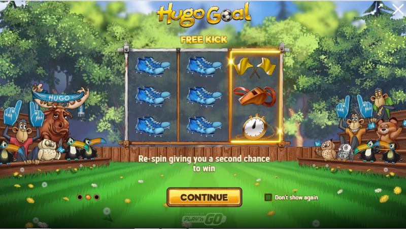 Hugo Goal slot game artwork