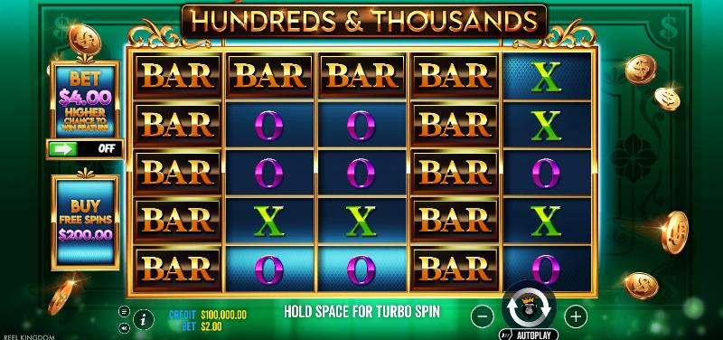 Hundreds And Thousands slot game artwork