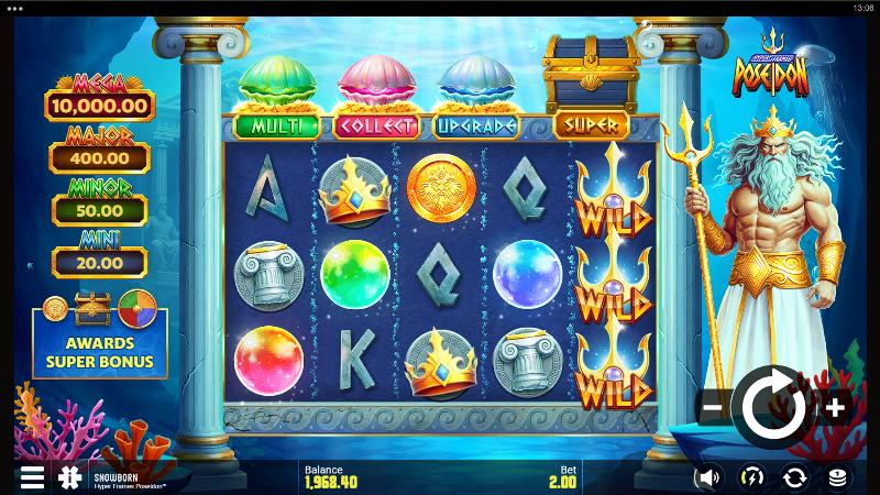 Hyper Frames Poseidon slot game artwork