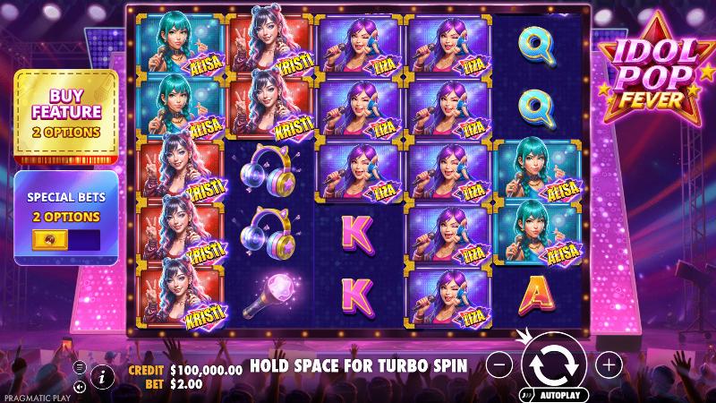 Idol Pop Fever slot game artwork
