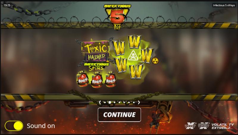 Infectious 5 slot game artwork