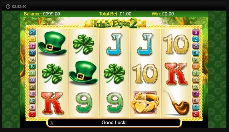 Irish Eyes 2 slot game artwork