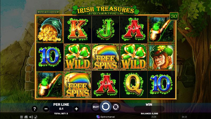 Irish Treasures - Leprechauns Fortune slot game artwork