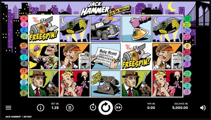 Jack Hammer slot game artwork