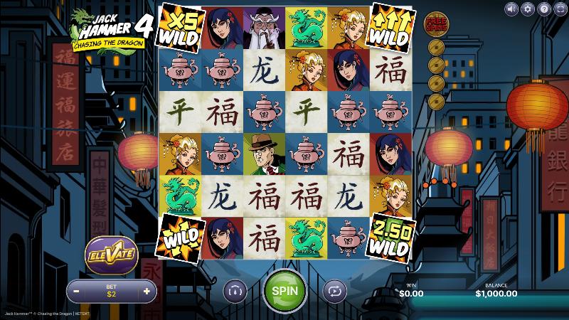 Jack Hammer 4 Chasing The Dragon slot game artwork