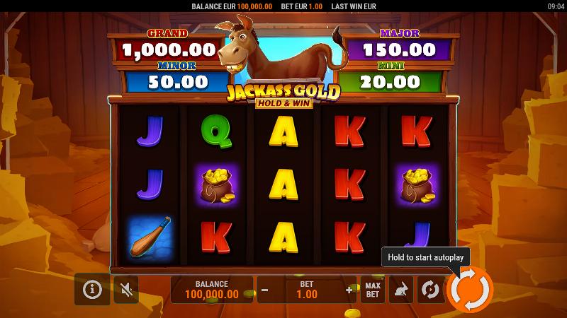 Jackass Gold: Hold And Win slot game artwork
