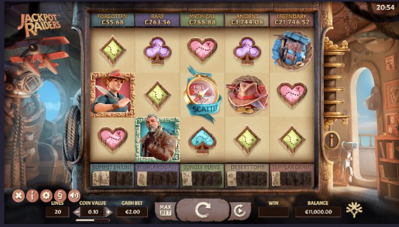 Jackpot Raiders slot game artwork