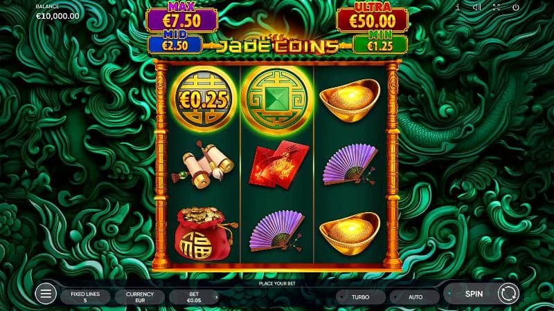 Jade Coins slot game artwork