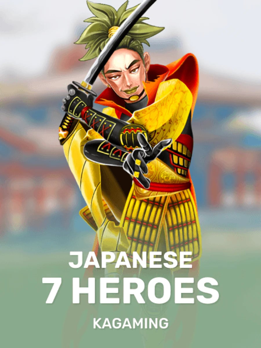 Japanese 7 Heroes slot game artwork