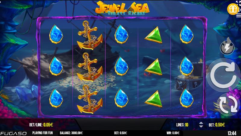 Jewel Sea Pirate Riches slot game artwork
