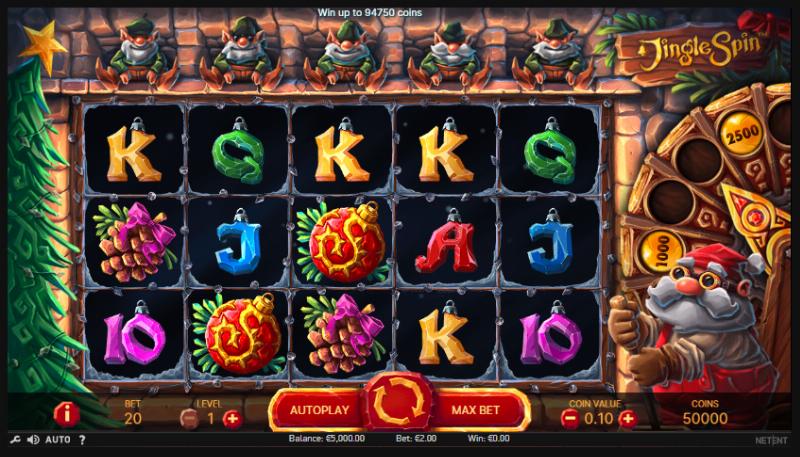 Jingle Spin slot game artwork