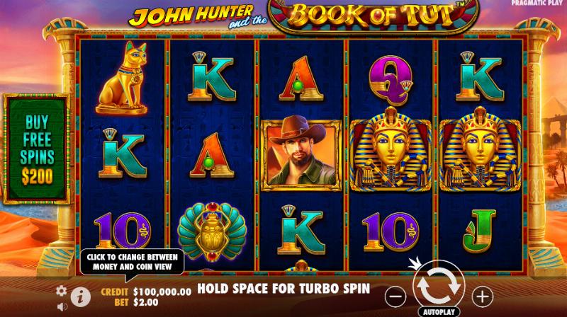 John Hunter And The Book Of Tut slot game artwork