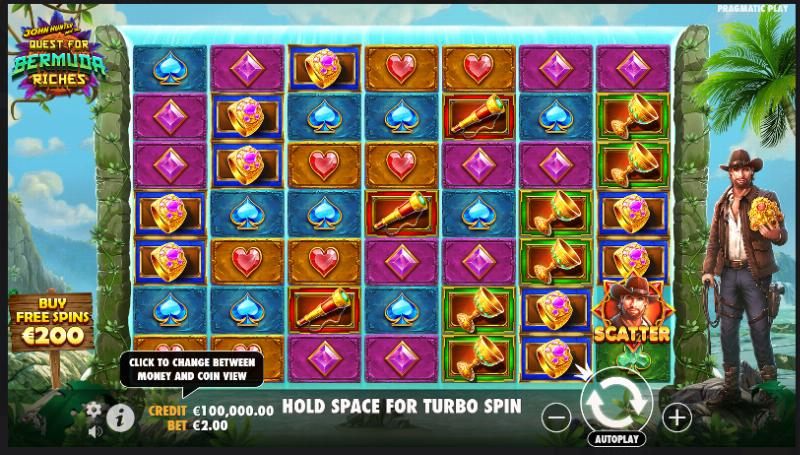 John Hunter And The Quest For Bermuda Riches slot game artwork