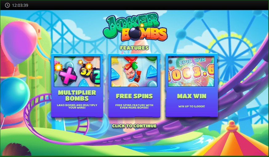 Joker Bombs slot game artwork