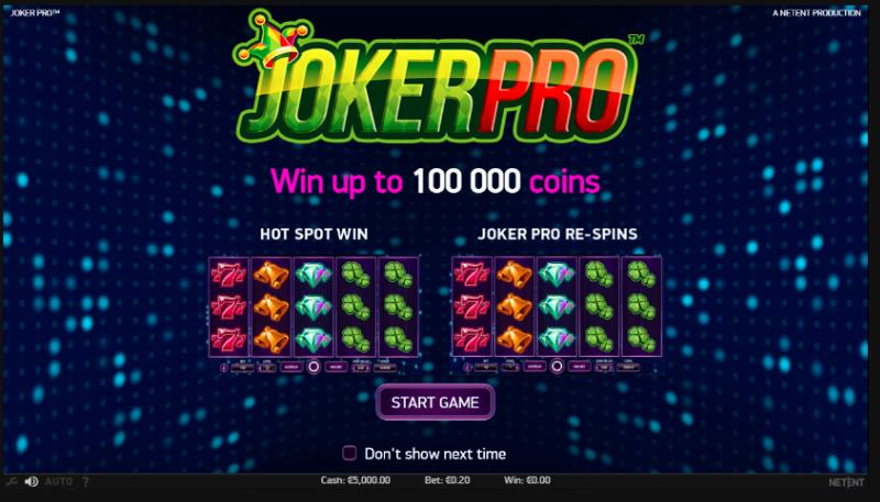 Joker Pro slot game artwork
