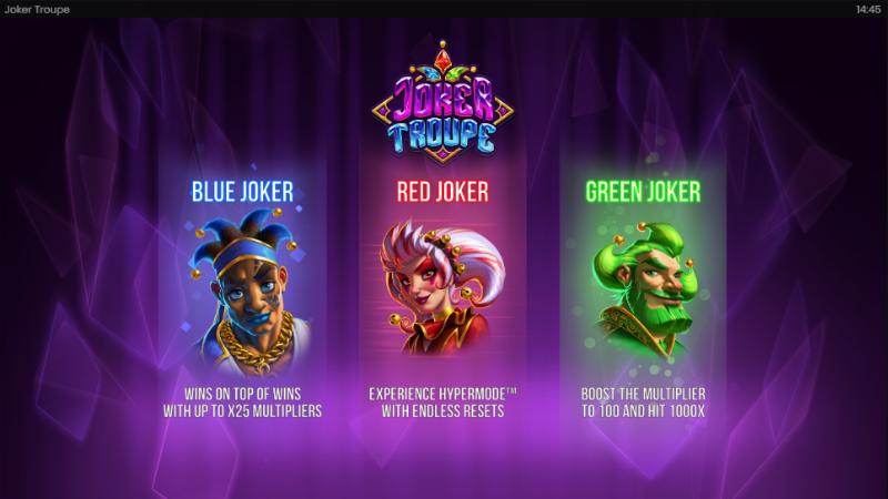 Joker Troupe slot game artwork