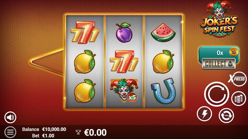 Joker’s Spin Fest slot game artwork