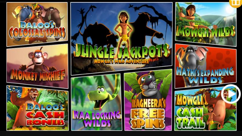 Jungle Jackpots slot game artwork
