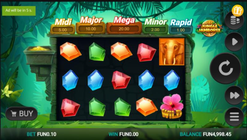 Jungle Jamboree slot game artwork
