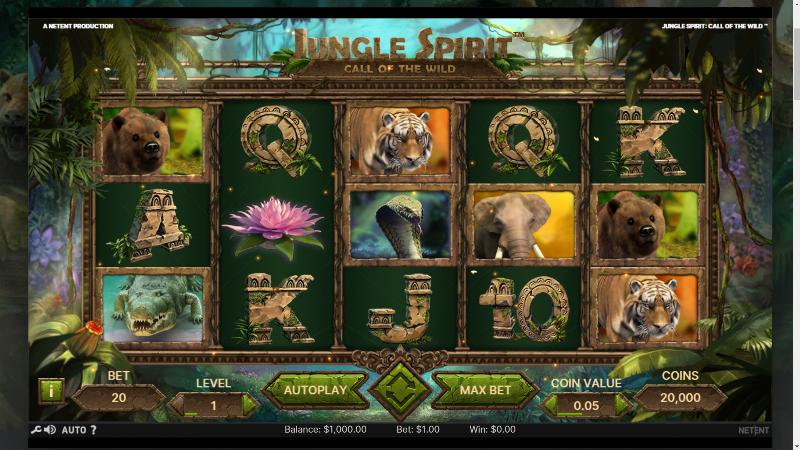 Jungle Spirit: Call Of The Wild slot game artwork