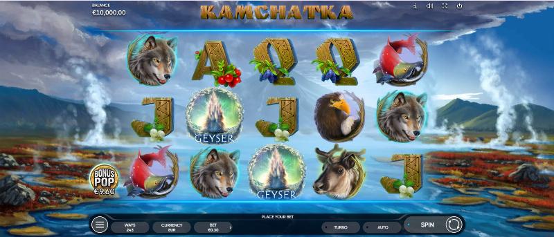 Kamchatka slot game artwork