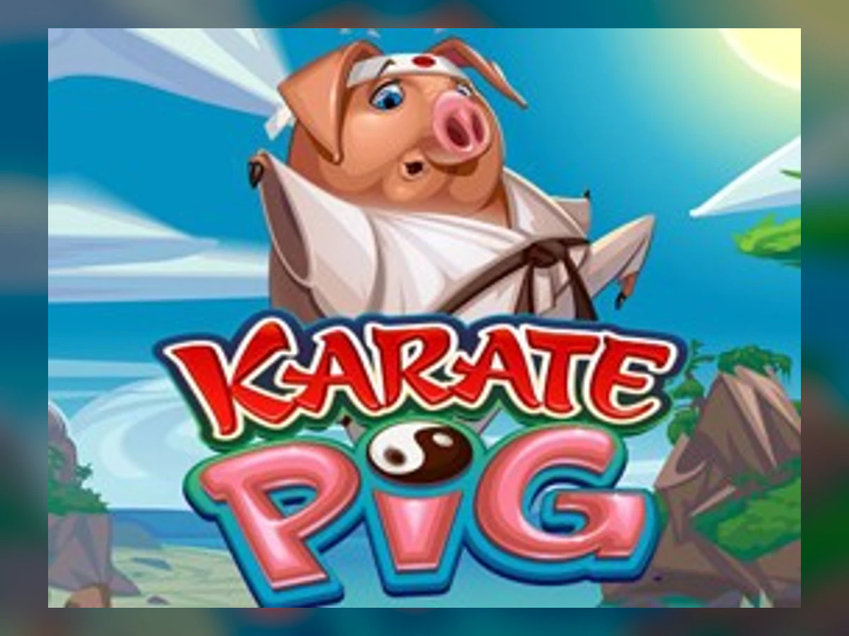 Karate Pig slot game artwork