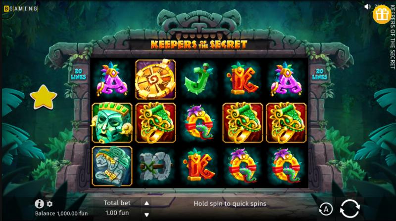 Keepers Of The Secret slot game artwork