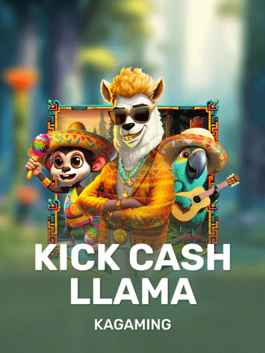 Kick Cash Llama slot game artwork