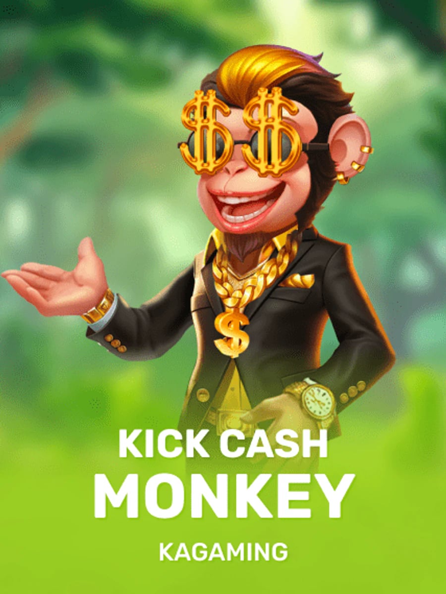 Kick Cash Monkey slot game artwork