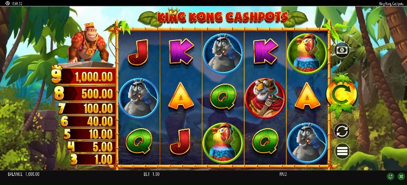 King Kong Cashpots slot game artwork