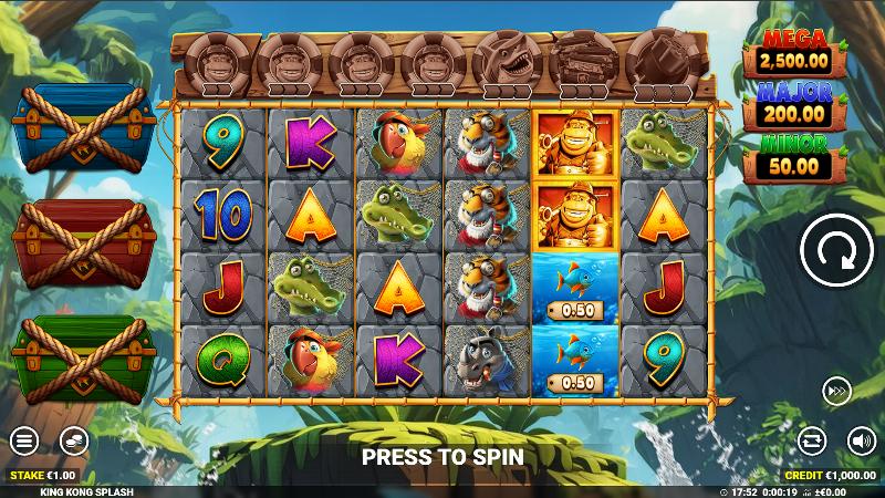 King Kong Splash slot game artwork
