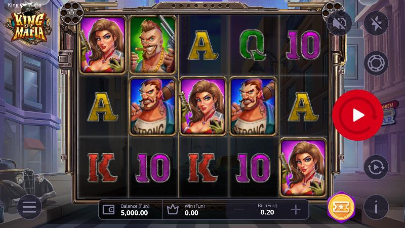 King Of Mafia slot game artwork